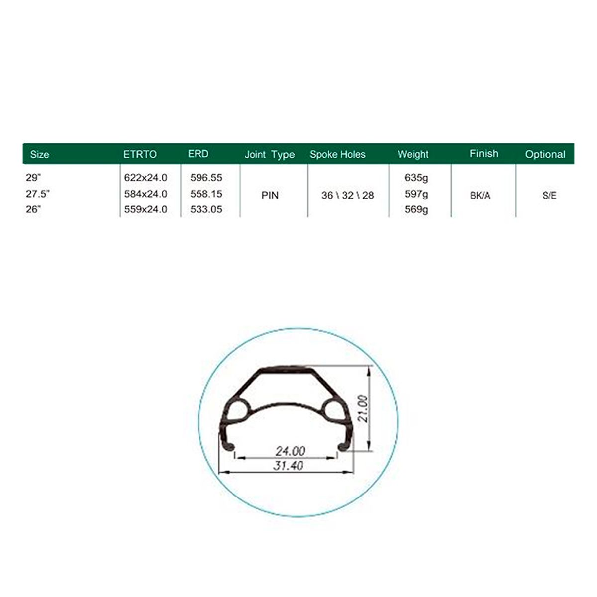 Llanta DISC BULL 26 32H Schrader Con Ojetillos Weinmann / ExtremeZone ...