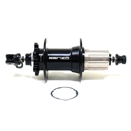 Maza Trasera 9x135mm 32H QR HG 12V Disco 6P Aluminio Negro Senzo