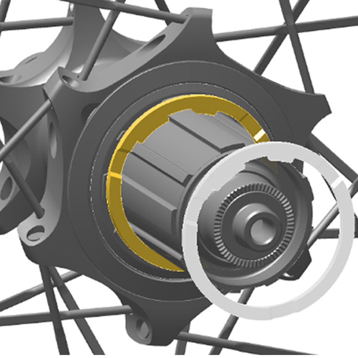 Rueda 353 700c NSW A1 Centerlock TL 25c 24H 12x142mm HG Carbon